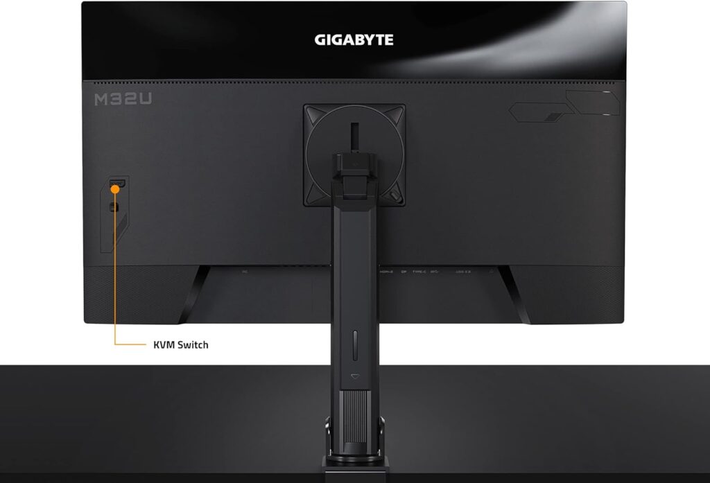 GIGABYTE M32U-AE Arm Edition 32 144Hz 2160P UHD-KVM Gaming Monitor, 3840 x 2160 4k SS IPS Display, 1ms (GTG) Response Time, 90% DCI-P3, HDR Ready, FreeSync Premium Pro (M32U AE-SA)