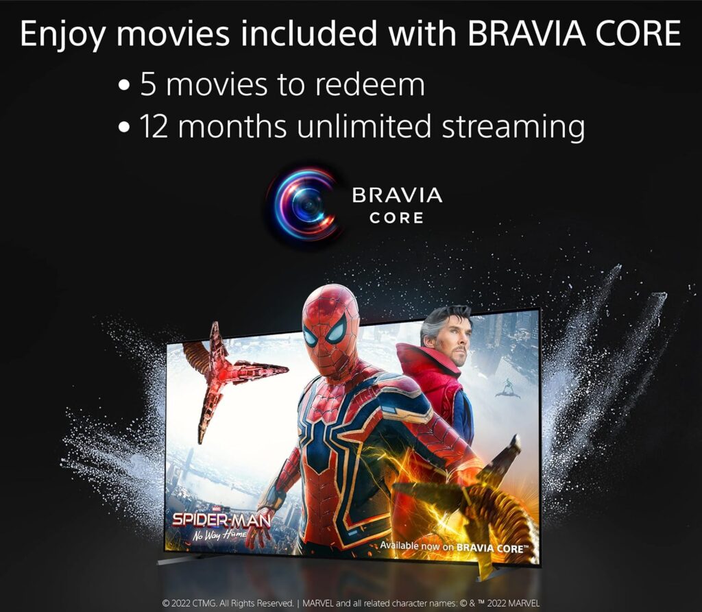 Sony 55 Inch 4K Ultra HD TV A80K Series: BRAVIA XR OLED Smart Google TV with Dolby Vision HDR and Exclusive Features for The Playstation® 5 XR55A80K- 2022 Model (Renewed)
