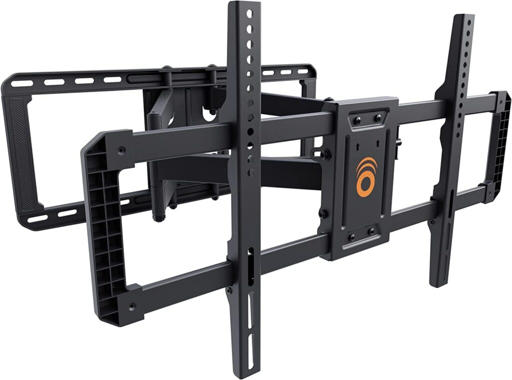 ECHOGEAR MaxMotion TV Wall Mount for Large TVs Up to 90 - Full Motion Has Smooth Swivel, Tilt,  Extension - Universal Design Works with Samsung, Vizio, LG  More - Includes Hardware  Drill Template