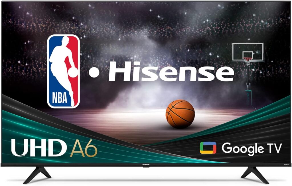 Hisense 75-Inch Class A6 Series 4K UHD Smart Google TV with Alexa Compatibility, Dolby Vision HDR, DTS Virtual X, Sports  Game Modes, Voice Remote, Chromecast Built-in (75A6H)