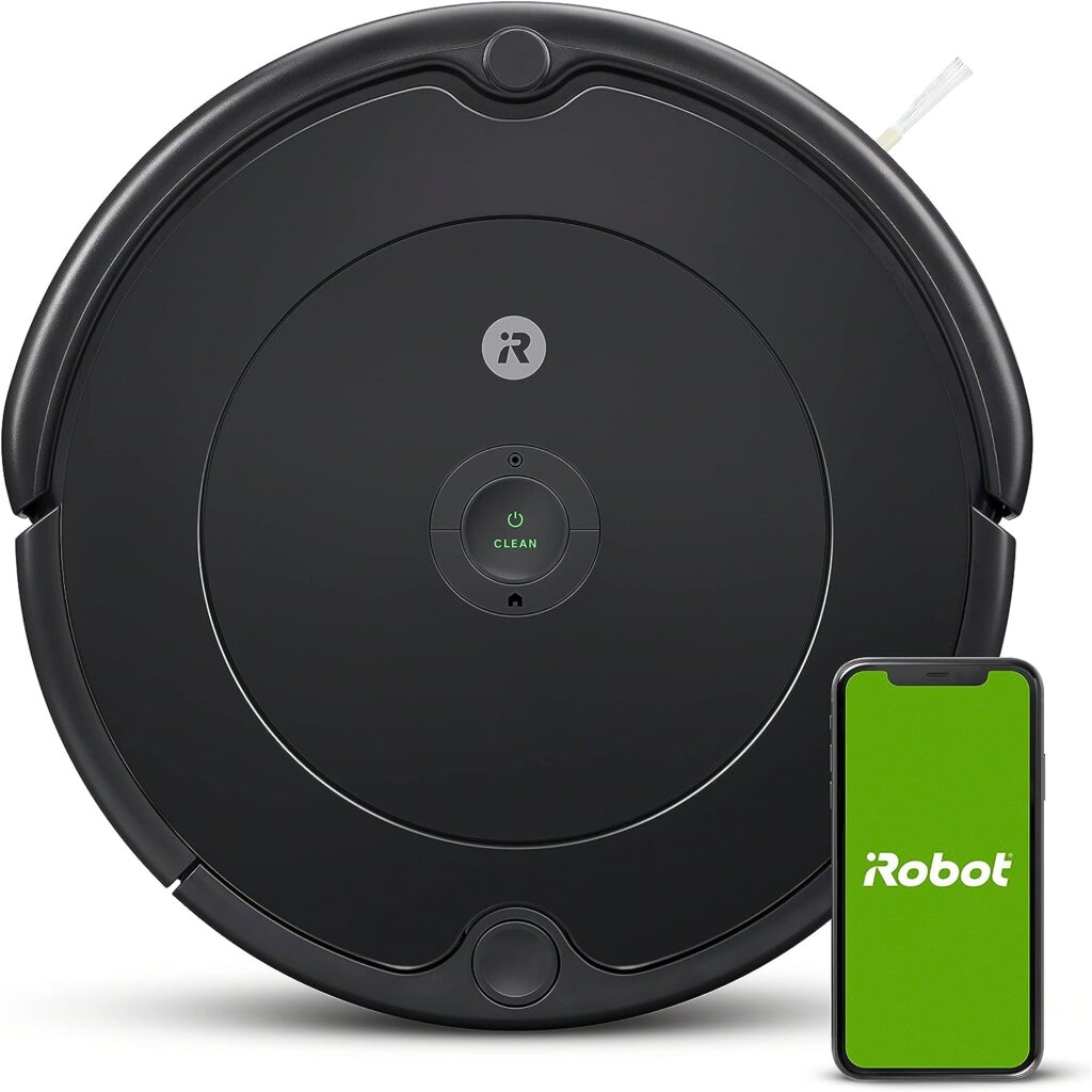 iRobot Roomba 694 Robot Vacuum-Wi-Fi Connectivity, Good for Pet Hair, Carpets, Hard Floors, Self-Charging with Authentic Replacement Parts- Dual Mode Virtual Wall Barrier,Black