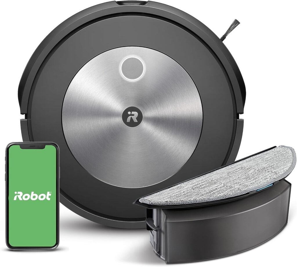 iRobot Roomba Combo j5 Robot - 2-in-1 Vacuum with Optional Mopping, Identifies  Avoids Obstacles Like Pet Waste  Cords, Clean by Room with Smart Mapping, Works with Alexa, Ideal for Pet Hair