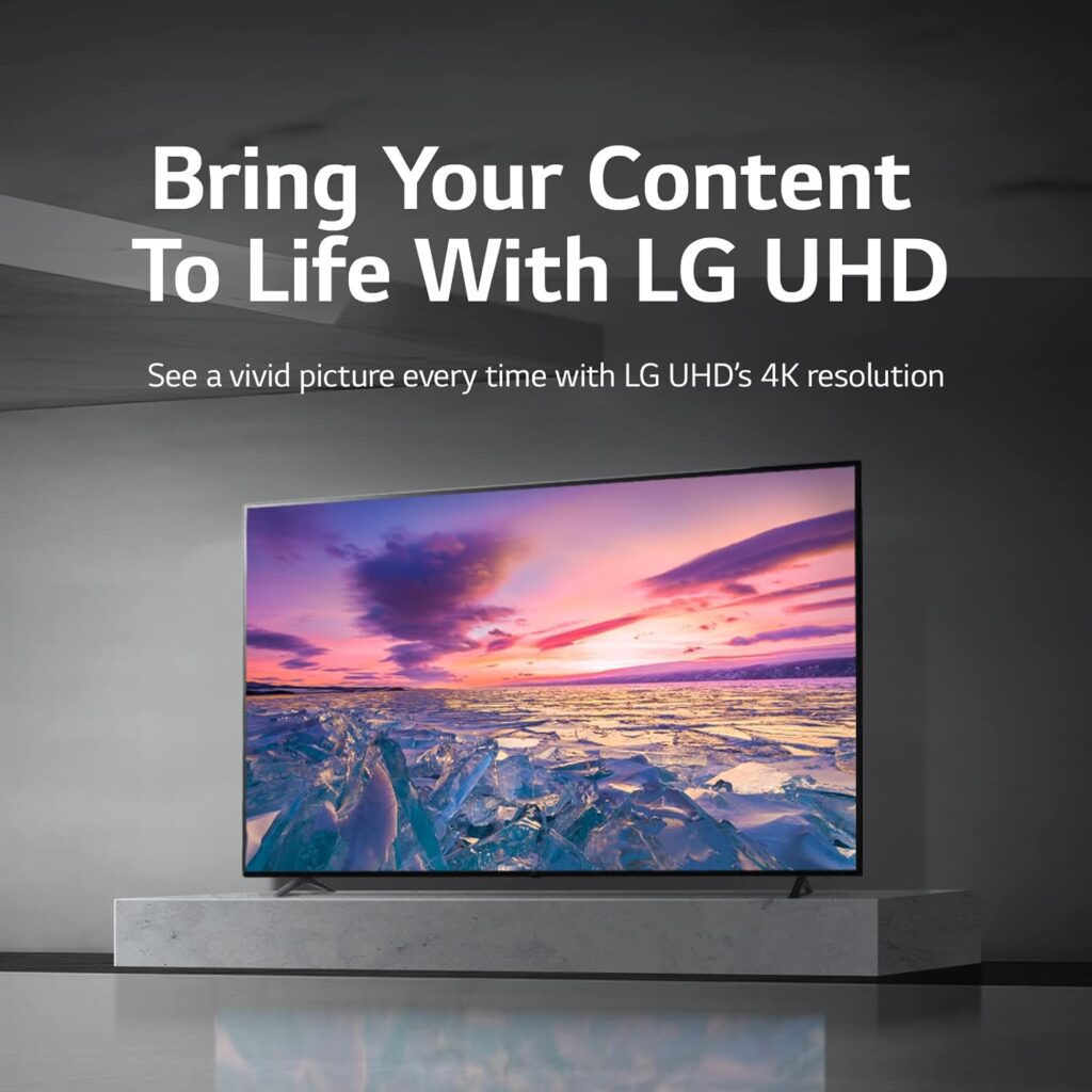 LG 75-Inch Class UQ7590 Series 4K Smart TV, AI-Powered 4K, Cloud Gaming (75UQ7590PUB, 2022),Grey