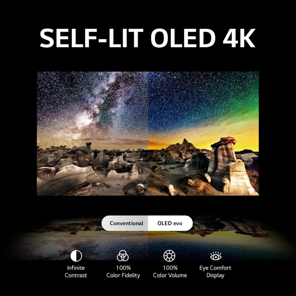 LG C3 Series 42-Inch Class OLED evo 4K Processor Smart TV for Gaming with Magic Remote AI-Powered OLED42C3PUA, 2023 with Alexa Built-in