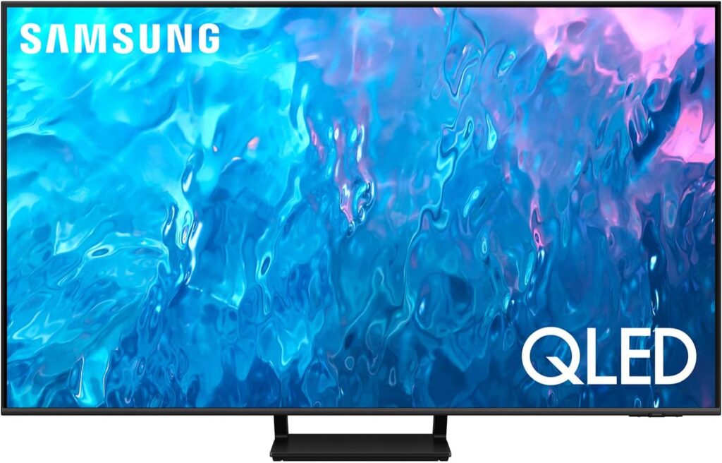 SAMSUNG 75-Inch Class QLED 4K Q70C Series Quantum HDR, Dual LED, Object Tracking Sound Lite, Q-Symphony, Motion Xcelerator Turbo+, Gaming Hub, Smart TV with Alexa Built-in (QN75Q70C, 2023 Model),Black