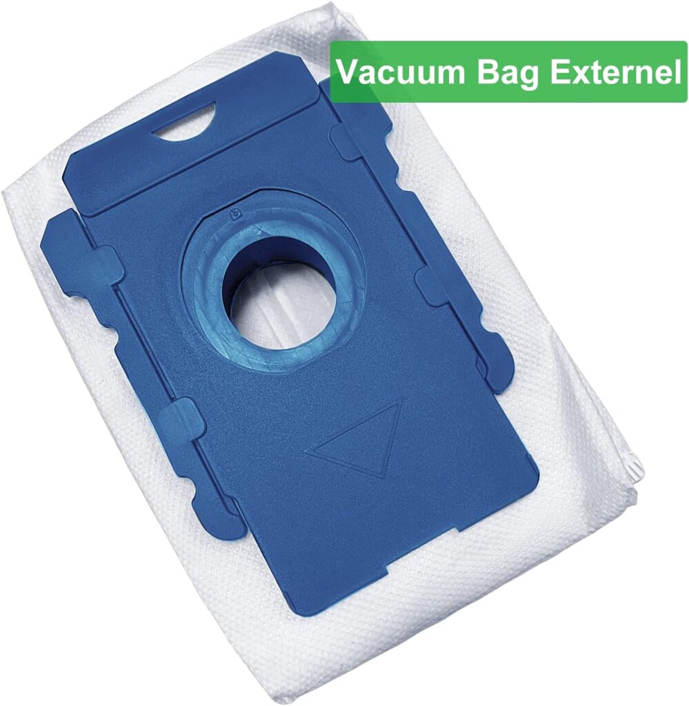 NautDuty 12 pack Replacement Roomba Vacuum Bags Compatible with iRobot Roomba i7, i7+, i8, i8+, i3, i3+, i4, i4+, i1+, i6, i6+, j7, j7+, s9, s9 Plus Bags Bulk Trash Bags Automatic Dirt Disposal Bags B